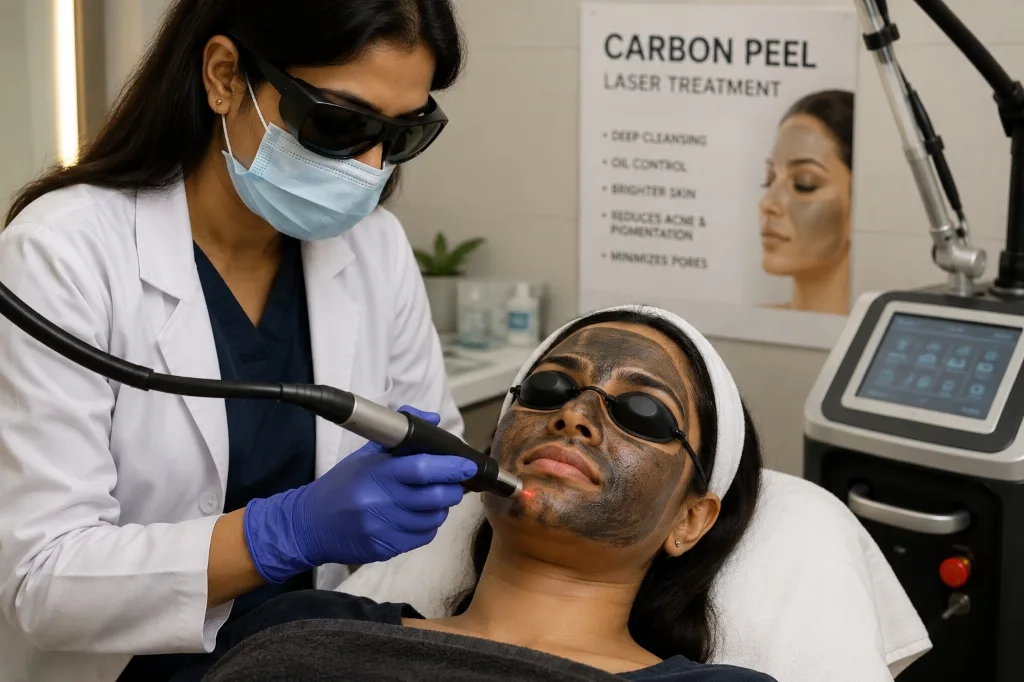 Carbon peel laser treatment at Ariix Clinic