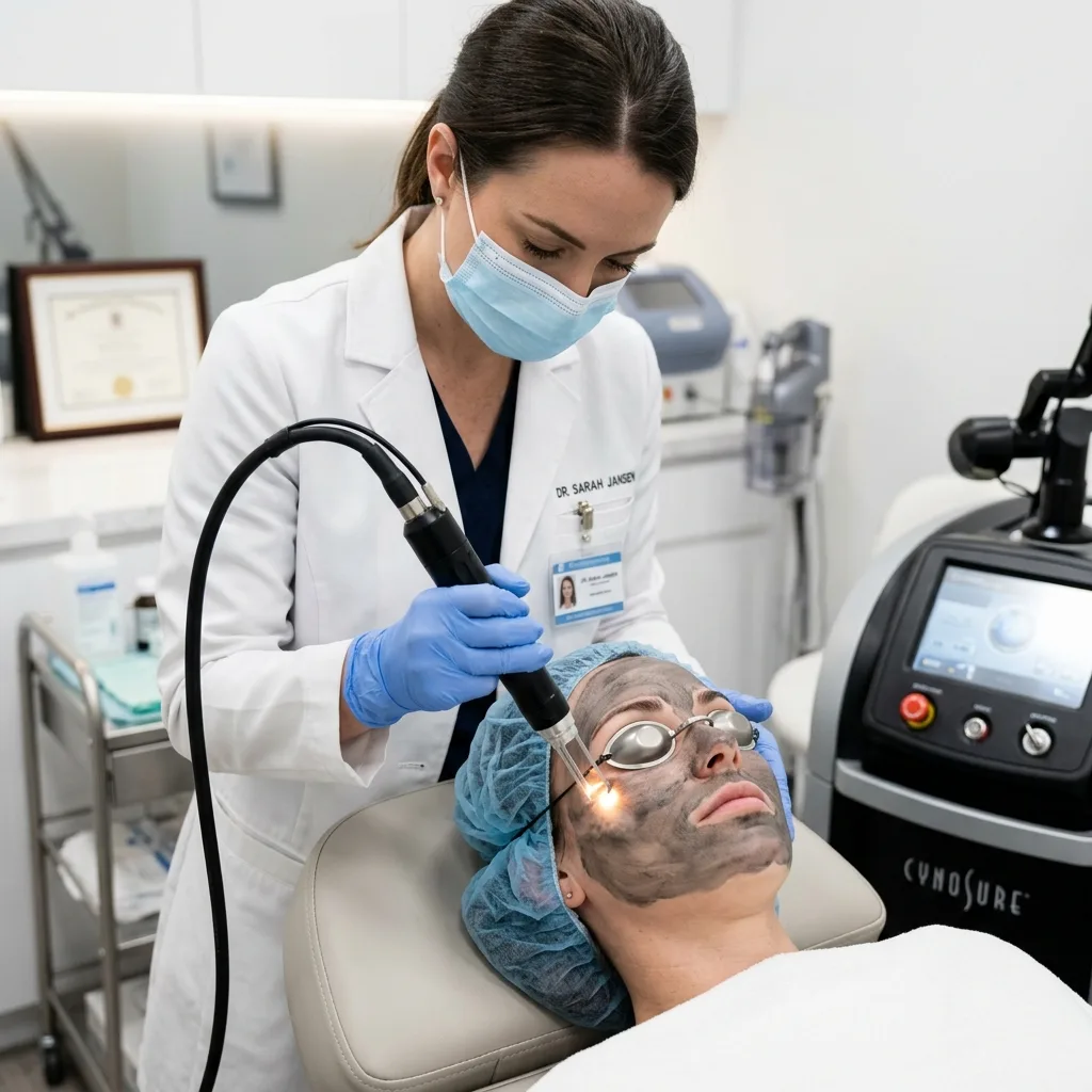 Carbon laser peel session at Ariix Clinic