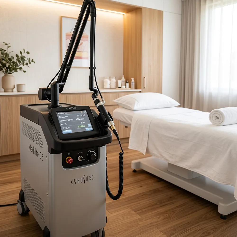 Laser tattoo removal session at Ariix Clinic