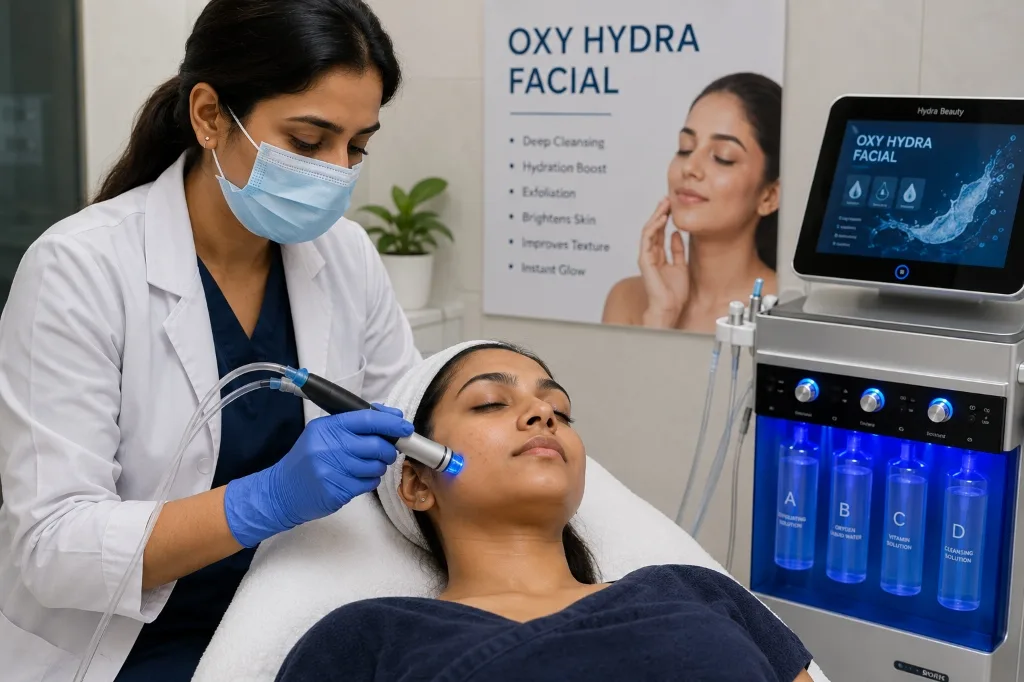 Oxy Hydra Facial and Photo Facial procedure at Ariix Clinic