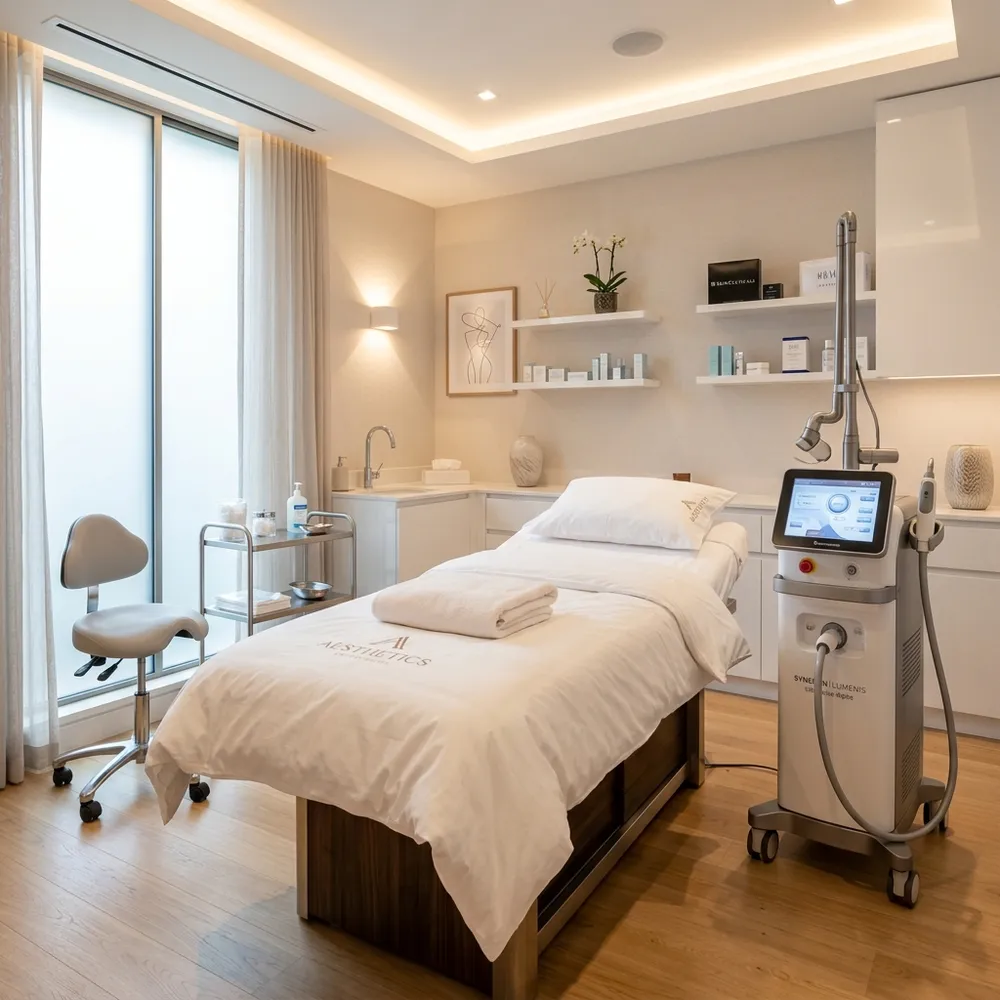 Fractional CO2 laser stretch mark treatment session in Pune