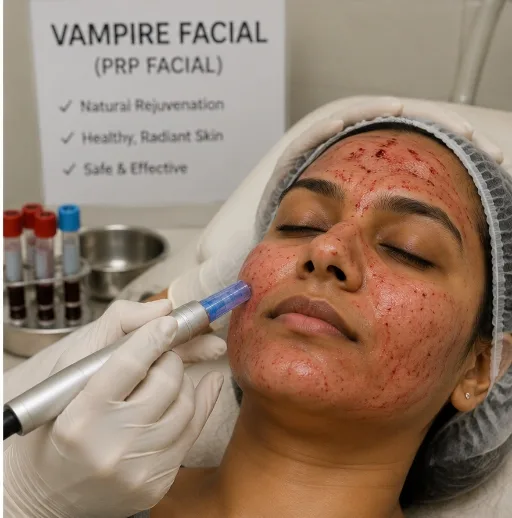 PRP vampire facial procedure at Ariix Clinic